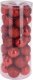 Christmas decoration BOMBKA DEKORACYJNA PLASTIKOWA 6CM SET 35 SZT CZERWONA 1
