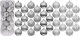 Christmas decoration BOMBKA DEKORACYJNA PLASTIKOWA 6CM SET 35 SZT SREBRNA 1