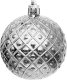 Christmas decoration BOMBKA DEKORACYJNA PLASTIKOWA 6CM SET 35 SZT SREBRNA 11