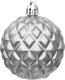 Christmas decoration BOMBKA DEKORACYJNA PLASTIKOWA 6CM SET 35 SZT SREBRNA 13