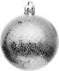 Christmas decoration BOMBKA DEKORACYJNA PLASTIKOWA 6CM SET 35 SZT SREBRNA 15