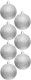 Christmas decoration BOMBKA DEKORACYJNA PLASTIKOWA 6CM SET 35 SZT SREBRNA 16