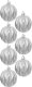 Christmas decoration BOMBKA DEKORACYJNA PLASTIKOWA 6CM SET 35 SZT SREBRNA 2