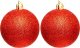 Christmas decoration BOMBKA DEKORACYJNA PLASTIKOWA 6CM SET 12SZT CZERWONY 1