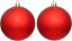 Christmas decoration BOMBKA DEKORACYJNA PLASTIKOWA 6CM SET 12SZT CZERWONY 4