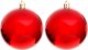 Christmas decoration BOMBKA DEKORACYJNA PLASTIKOWA 6CM SET 12SZT CZERWONY 6