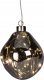Christmas decoration BOMBKA FORMÓWKA SZKLANA KROPLA LED 10CM SILVER 1
