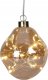 Christmas decoration BOMBKA FORMÓWKA SZKLANA KROPLA LED 10CM GOLD 1