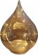 Christmas decoration BOMBKA FORMÓWKA SZKLANA KROPLA LED 15CM GOLD 1