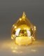 Christmas decoration BOMBKA FORMÓWKA SZKLANA KROPLA LED 15CM GOLD 4