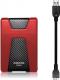 Dysk zewnętrzny HDD ADATA HD650 2TB Czarno-czerwony (AHD650-2TU31-CRD) 3