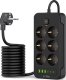 Listwa zasilająca Tech-Protect 6 gniazd 2 m czarna (5906302310586) 1