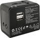 Qoltec Uniwersalny adapter podróżny 10.5W, 2xUSB (50133) 1