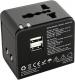 Qoltec Uniwersalny adapter podróżny 10.5W, 2xUSB (50133) 3