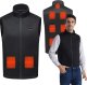 4kom.pl Ogrzewana podgrzewana kamizelka elektryczna kurtka Unisex rozmiar XL zimowa Mozos HV4 bezrękawnik czarna 11