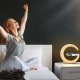 4kom.pl Lampa inteligentna wielofunkcyjna z ładowarka QI 15W głośnik Bluetooth lampka nocna LED RGB Alogy Biała 12