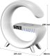 4kom.pl Lampa inteligentna wielofunkcyjna z ładowarka QI 15W głośnik Bluetooth lampka nocna LED RGB Alogy Biała 15