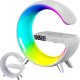 4kom.pl Lampa inteligentna wielofunkcyjna z ładowarka QI 15W głośnik Bluetooth lampka nocna LED RGB Alogy Biała 16