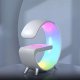 4kom.pl Lampa inteligentna wielofunkcyjna z ładowarka QI 15W głośnik Bluetooth lampka nocna LED RGB Alogy Biała 17