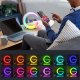 4kom.pl Lampa inteligentna wielofunkcyjna z ładowarka QI 15W głośnik Bluetooth lampka nocna LED RGB Alogy Biała 3