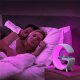 4kom.pl Lampa inteligentna wielofunkcyjna z ładowarka QI 15W głośnik Bluetooth lampka nocna LED RGB Alogy Biała 4