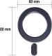 4kom.pl Blaszka magnetyczna uniwersalna Pierścień Uchwyt Magmat do MagSafe Magnetic Ring Black 1