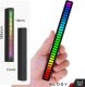 4kom.pl Lampa LED RGB Lampka USB migająca w rytm muzyki Listwa Smart Bar 18cm kolorowa 32bit Gaming Alogy Czarny 13