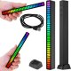 4kom.pl Lampa LED RGB Lampka USB migająca w rytm muzyki Listwa Smart Bar 18cm kolorowa 32bit Gaming Alogy Czarny 14