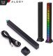 4kom.pl Lampa LED RGB Lampka USB migająca w rytm muzyki Listwa Smart Bar 18cm kolorowa 32bit Gaming Alogy Czarny 1