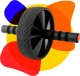4kom.pl Kółko roller do ćwiczeń mięśni brzucha biceps ABS Wheel Fitness koło trening sport czarny 11