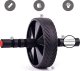 4kom.pl Kółko roller do ćwiczeń mięśni brzucha biceps ABS Wheel Fitness koło trening sport czarny 2
