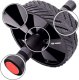 4kom.pl Kółko roller do ćwiczeń mięśni brzucha biceps ABS Wheel Fitness koło trening sport czarny 6