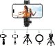 4kom.pl Uchwyt adapter do telefonu na statyw aparat kamerę gwint 1/4 uniwersalny obrotowy selfie Czarny 9