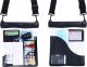 4kom.pl Etui wodoodporne na telefon 7.2" saszetka Case torba z pasek na ramię uniwersalne duże wodoszczelne 23x25cm Czarne 11
