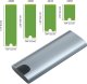 Kabel USB 4kom.pl Obudowa adapter dysku kieszeń na dysk SSD NGFF m.2 USB 3.1 USB-C typ-c 2230-2280mm Srebrna 3