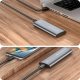 Kabel USB 4kom.pl Obudowa adapter dysku kieszeń na dysk SSD NGFF m.2 USB 3.1 USB-C typ-c 2230-2280mm Srebrna 9