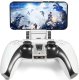 4kom.pl Uchwyt na telefon do Pada Gamepada do Sony PlayStation 5 PS5 DualSense Mocowanie klips Biały 17