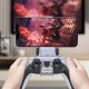 4kom.pl Uchwyt na telefon do Pada Gamepada do Sony PlayStation 5 PS5 DualSense Mocowanie klips Biały 1