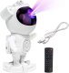 Lampki choinkowe 4kom.pl Projektor gwiazd galaktyk - ludzik astronauta z głośnikiem głośnik Bluetooth lampka LED RGB do pokoju dziecka +Pilot Biały 1