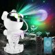 Lampki choinkowe 4kom.pl Projektor gwiazd galaktyk - ludzik astronauta z głośnikiem głośnik Bluetooth lampka LED RGB do pokoju dziecka +Pilot Biały 11