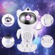 Lampki choinkowe 4kom.pl Projektor gwiazd galaktyk - ludzik astronauta z głośnikiem głośnik Bluetooth lampka LED RGB do pokoju dziecka +Pilot Biały 2