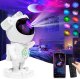 Lampki choinkowe 4kom.pl Projektor gwiazd galaktyk - ludzik astronauta z głośnikiem głośnik Bluetooth lampka LED RGB do pokoju dziecka +Pilot Biały 4