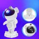 Lampki choinkowe 4kom.pl Projektor gwiazd galaktyk - ludzik astronauta z głośnikiem głośnik Bluetooth lampka LED RGB do pokoju dziecka +Pilot Biały 8