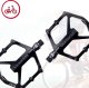 4kom.pl Pedały rowerowe platformowe do roweru MTB aluminiowe 9/16" Aluminium czarne komplet [2szt.] 10
