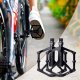 4kom.pl Pedały rowerowe platformowe do roweru MTB aluminiowe 9/16" Aluminium czarne komplet [2szt.] 2