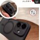 Alogy Etui do Apple iPhone 16 obudowa Alogy MagSafe Hybrid Matte Case pokrowiec matowy z ochroną obiektywu czarny 6
