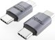 Adapter USB MicroConnect USB-C - USB-C Srebrny  (Premium USB4 Gen 3x2 USB-C) 1