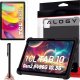 Etui na tablet Alogy Etui + Szkło do TCL TAB 10 Gen2 8496G 10.36" 10.4 obudowa na tablet silikonowe Alogy Stand Case Czarny + Rysik Gratis 1