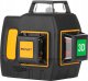 SMART365 laser płaszczyznowy 3x360, 40m, zielony pilot, bluetooth 1