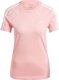 Adidas Koszulka damska adidas Essentials Slim 3-Stripes Tee różowa IY4200 L 1